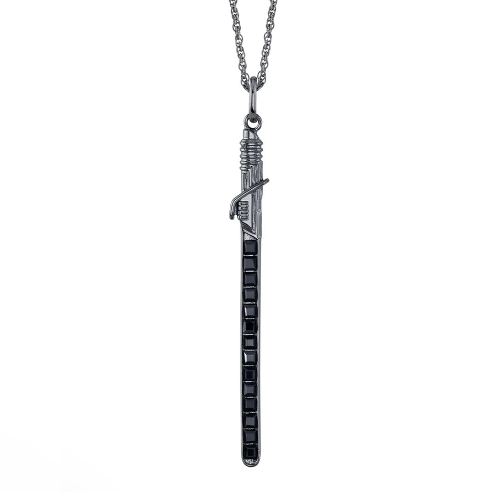 Star Wars X RockLove Darksaber Crystal Lightsaber Necklace NWT - Picture 3 of 8